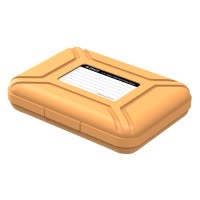 奥睿科(ORICO)PHX35 3.5英寸移动硬盘包/硬盘保护盒/收纳盒多功能收纳 去除静电/防潮/防震 黄色 PU材质