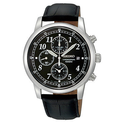 精工(SEIKO)手表 Chronograph功能计时系列智慧夜光休闲防水男表 SNDC33J1