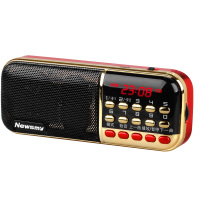 纽曼(Newsmy)L57双电双插卡收音机 音响 音箱 MP3外响播放器 老年人迷你插卡小手提便携式音响随身听 红色