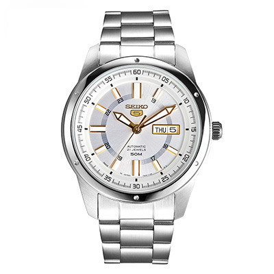 精工(SEIKO)手表 5号系列智慧夜光防水商务休闲自动机械男表SNKN11J1