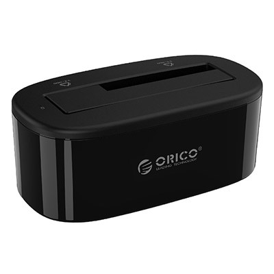 奥睿科(ORICO)硬盘底座USB3.0 2.5/3.5英寸通用硬盘座 SATA串口笔记本台式机外置固态硬盘盒子 黑