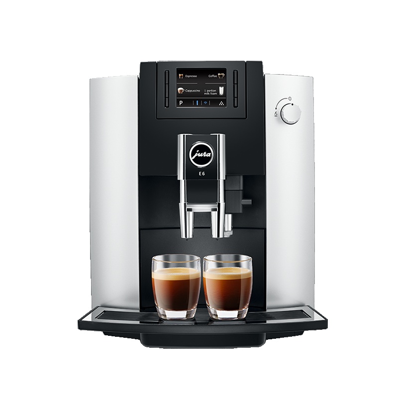 瑞士优瑞JURA E6进口全自动意式咖啡机 一键现磨 豆粉两用 家用/办公室/小型商用[全国联保2年]