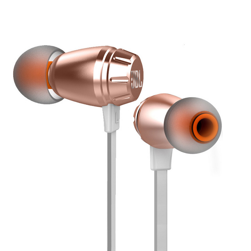 JBL T380A 入耳式有线耳机 双动圈 手机耳机 玫瑰金