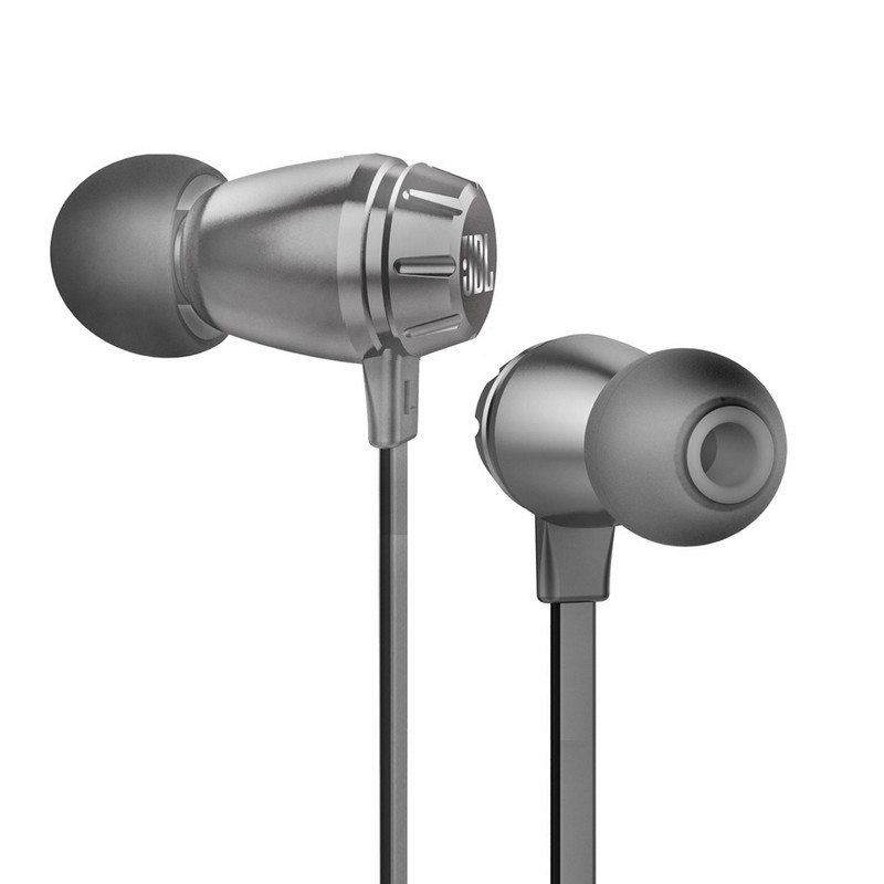 JBL T380A 入耳式有线耳机 双动圈 手机耳机 浅灰银