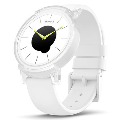 [TicWatch E 时尚系列]智能手表谷歌技术3G通话GPS运动抖音心率消息推送NFC支付安卓苹果ios 摩登白