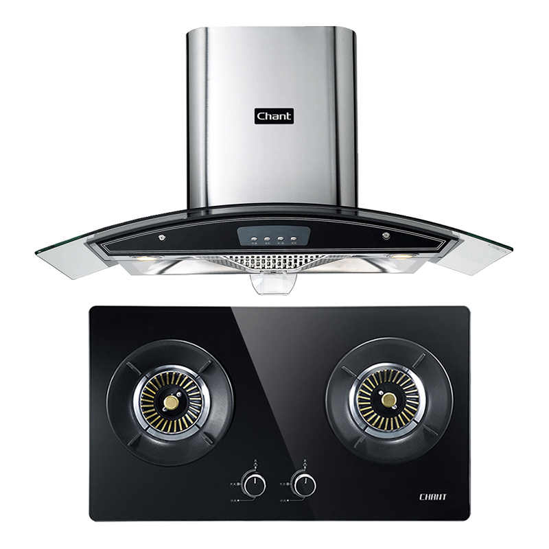 创尔特(Chant)油烟机燃气灶套餐 06MJ6+N12 天然气灶具+欧式烟机