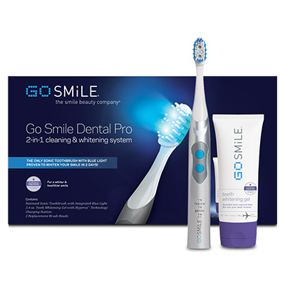 GOSMILE 声波冷光美白电动牙刷套装 银色 GS496S