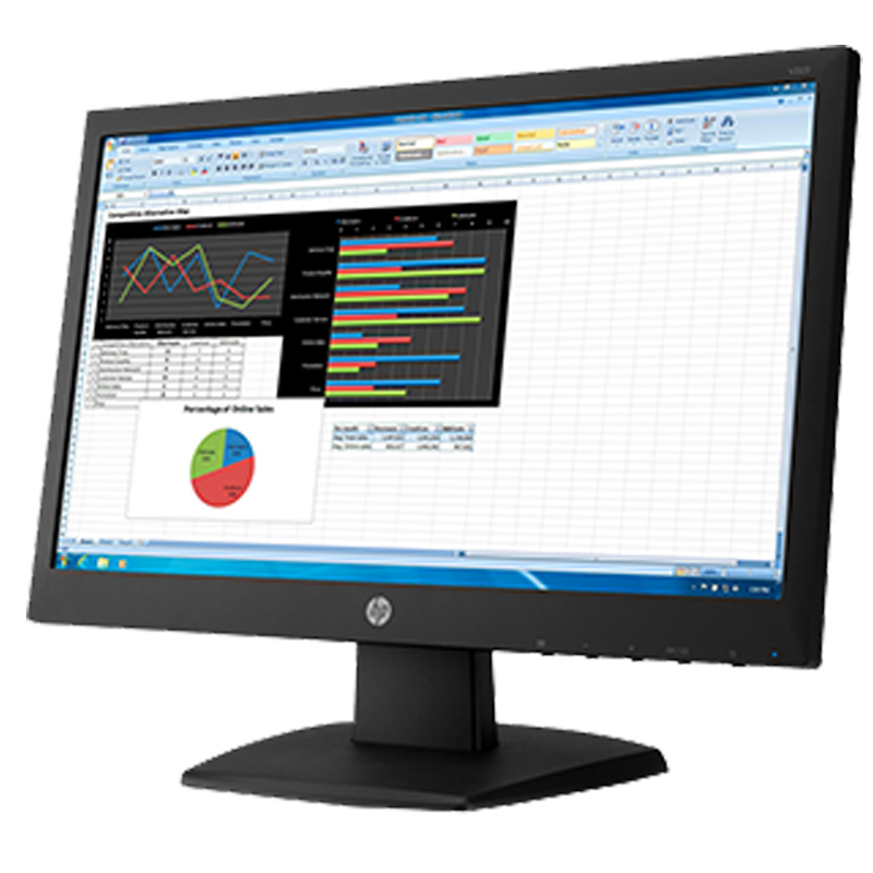 惠普(HP)V223 21.5英寸 16:9 宽屏广视角 商务 办公 LED背光显示器