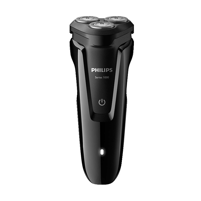 飞利浦(Philips)电动剃须刀S1010 旋转式三刀头充电式男士刮胡刀 干湿双剃全身水洗 贴面舒适剃须