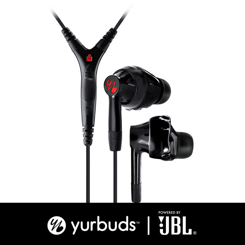JBL YURBUDS 400入耳式铁人运动耳机苹果耳机跑步耳麦耳塞 黑色