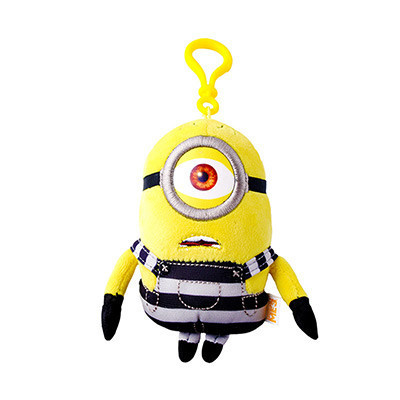 苏宁影城官方 《神偷奶爸》小黄人 毛绒公仔挂件 斯图单眼款