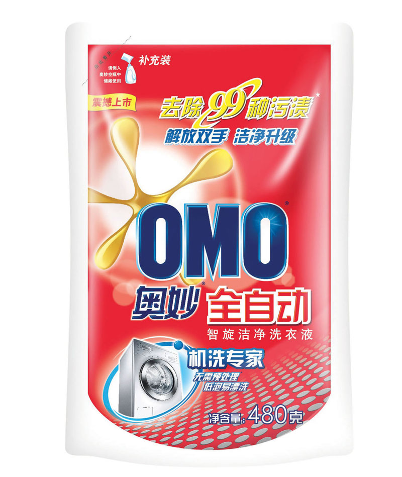 奥妙全自动智旋洁净洗衣液480g