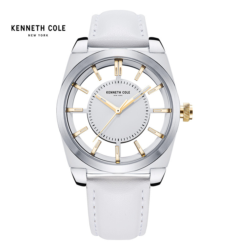 KennethCole凯尼斯克尔手表女士皮带石英表时尚透视KC腕表时装表KC10027848