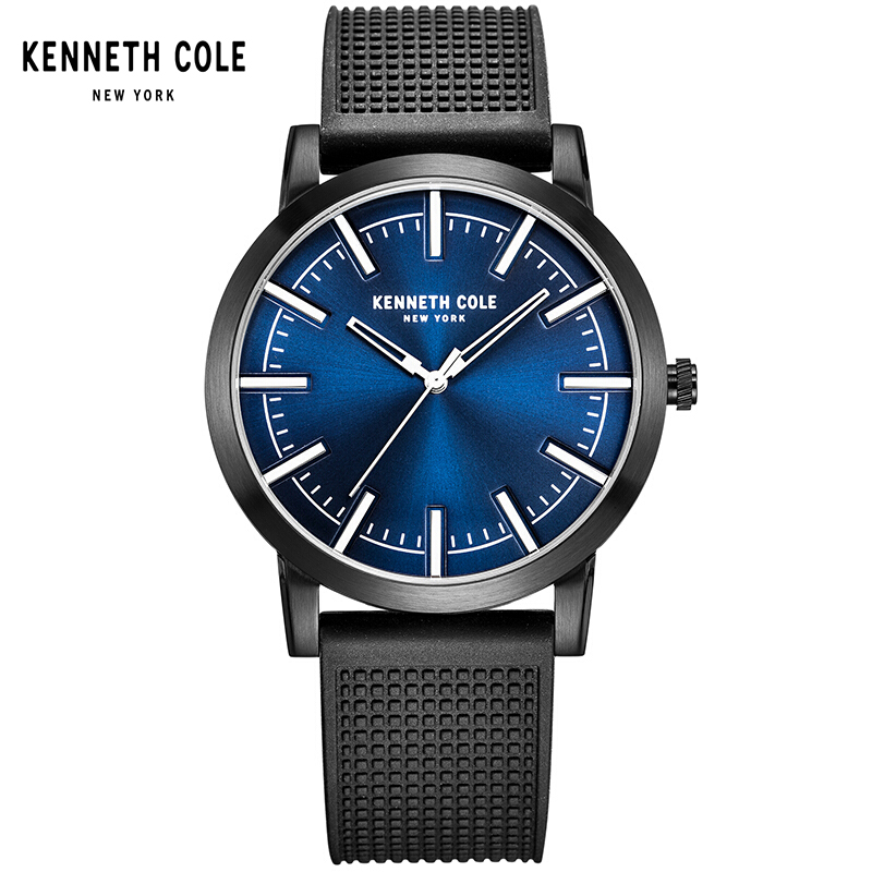 KennethCole/凯尼斯.克尔男士石英表皮带防水腕表休闲百搭款正品KC10030808
