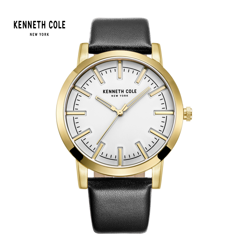 KennethCole/凯尼斯.克尔男士石英表皮带防水腕表休闲百搭款正品KC10030810