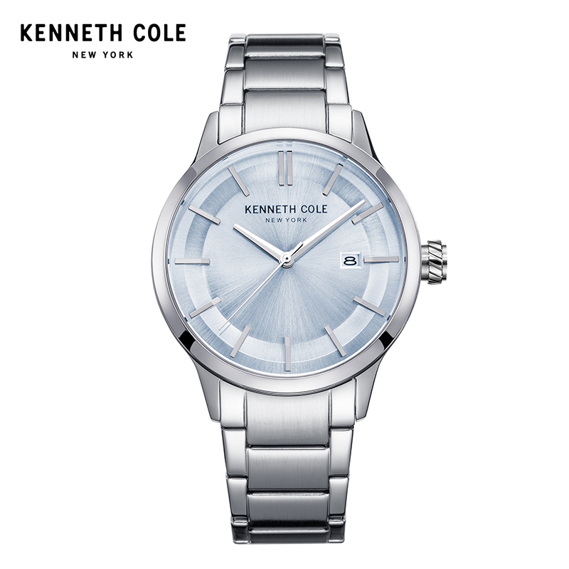 kennethcole/凯尼斯.克尔女士钢带石英表简约三针单历情侣手表女KC10030800L