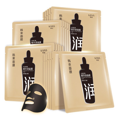 韩束(Kans) 水润精华液面膜24.6ml*15片装(买10片赠5片)保湿补水面贴膜