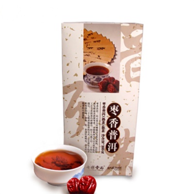 七彩云南 枣香普洱 茶叶(熟)散茶 300g/盒