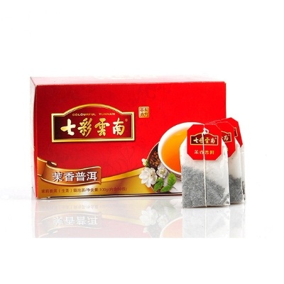 七彩云南 茉香普洱 茶叶(生茶)袋泡茶 100g(内含50包)/盒