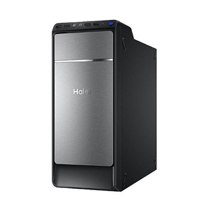 海尔(Haier)新极光D5台式电脑主机(i3-7100 4GB 1TB 集显 正版win10 开机即用)