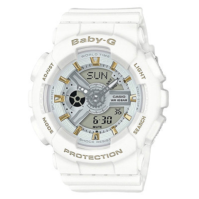 卡西欧(CASIO)手表 BABY-G系列双显潮流时尚运动女表 BA-110GA-7A1