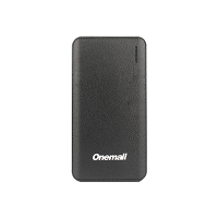 万茂 Onemall T80S 8000毫安 黑皮纹 时尚小巧 应急充电宝 便携式手机移动电源