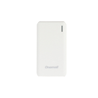 万茂 Onemall T80S 8000毫安 白皮纹 时尚小巧 应急充电宝 便携式手机移动电源