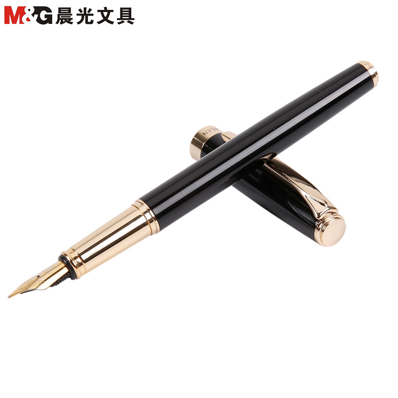 晨光(M&G)AFPY1602 优品商务钢笔 0.5mm签字笔 礼品笔 水墨笔 学生练字笔签名笔吸墨钢笔书法笔学生文具