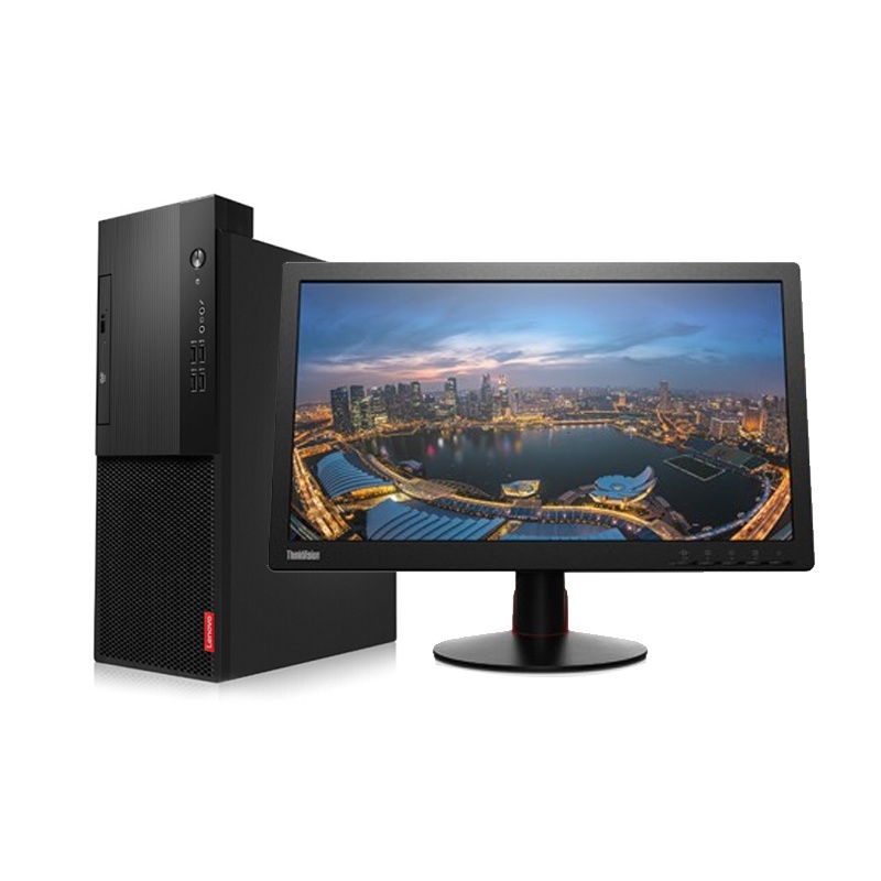 联想(Lenovo)启天B415 商用台式电脑 19.5英寸显示器(G4560 4GB 1TB 无光驱 W10H)