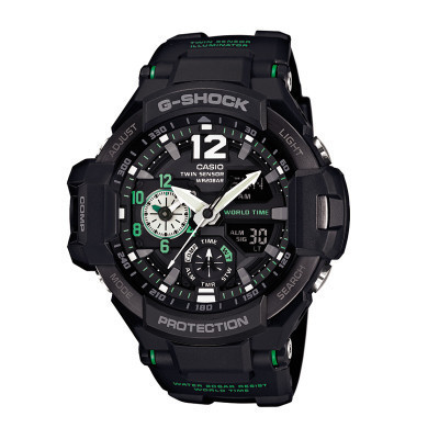 卡西欧(CASIO)G-SHOCK系列罗盘温度防水运动男表GA-1100-1A3