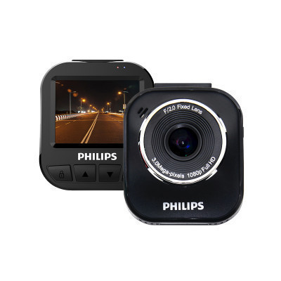 飞利浦(Philips)行车记录仪车载迷你高清1080P夜视加强广角ADR620