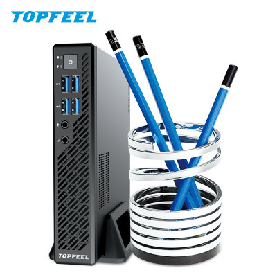 极夜TOPFEEL商用办公迷你电脑微型台式主机T68M i5-7500/8G/128G固态+1T 政府采购清单 3年上门