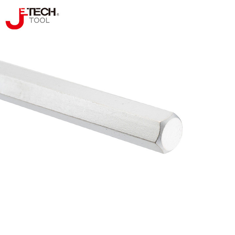 捷科10mm平头镀铬加长内六角扳手BS-10C