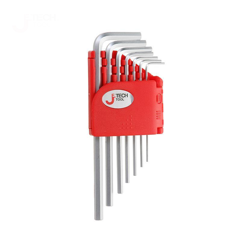 捷科7件特长平头镀铬内六角组套PL-C7