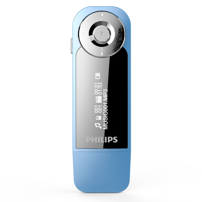 飞利浦(PHILIPS)SA1208 飞声音效8G 发烧无损运动跑步MP3播放器 FM 蓝色