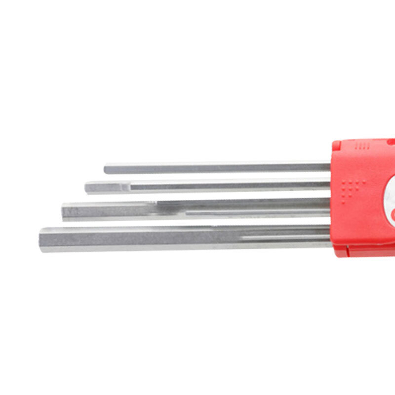 捷科9件特长平头镀铬内六角组套PL-C9