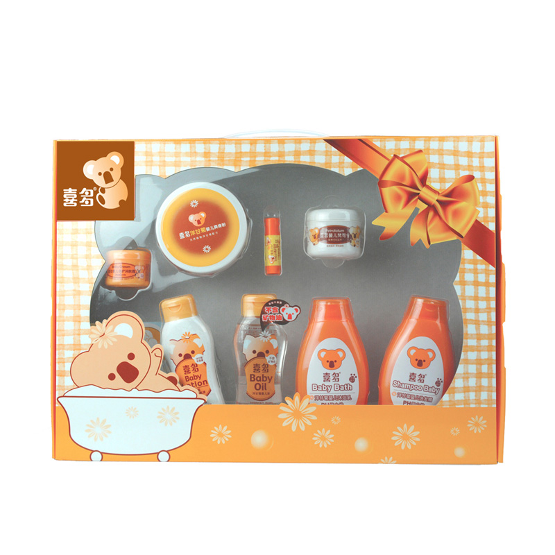 喜多洋甘菊洗护礼盒-八件套适合多阶段儿童使用-H80020