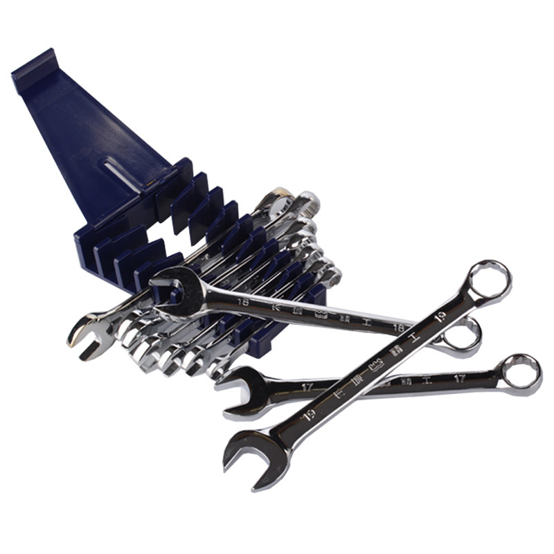 长城精工10pcs公制平板镜抛双呆扳手组套324110