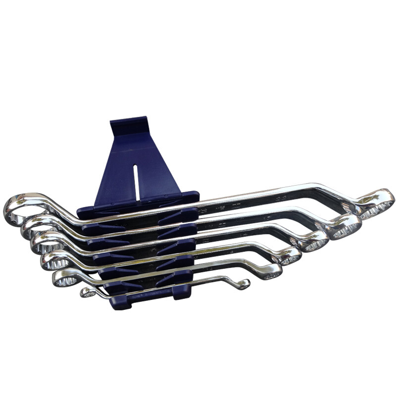 长城精工6件公制平板镜抛双梅花扳手组套322106