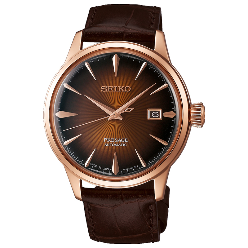 精工(SEIKO)手表 领航系列鸡尾酒款自动/手动上链机械男表SRPB46J1