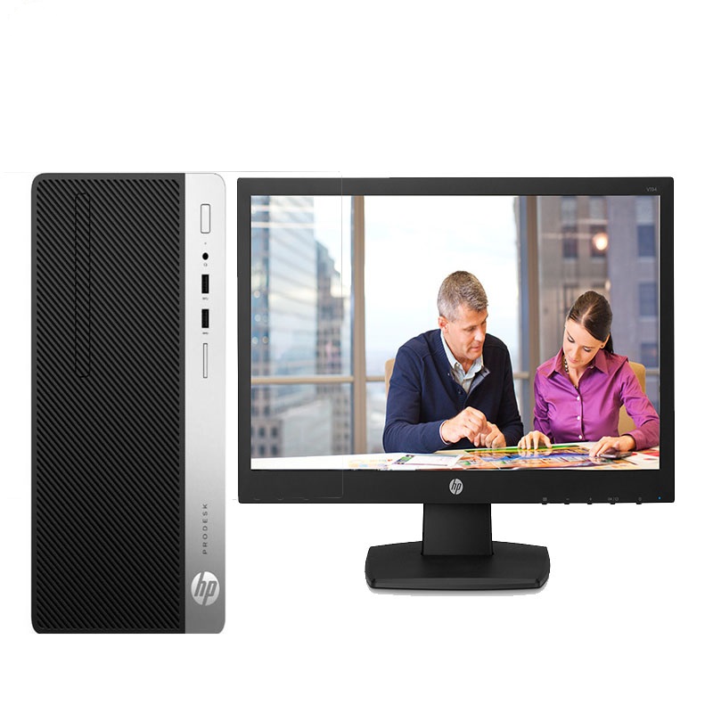 惠普(hp) ProDesk400G4 MT台式电脑整机 20英寸显示器(i5-7500 4G 1TB 集显 黑)