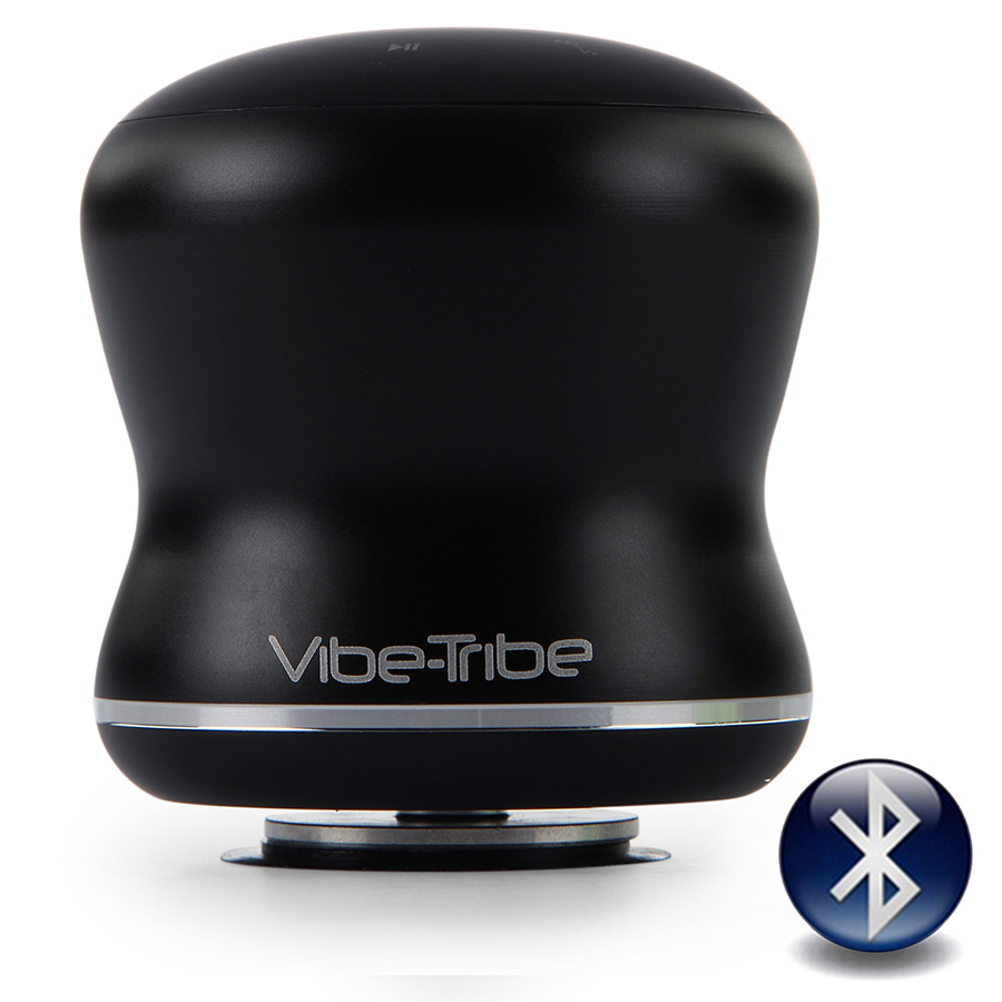 Vibe-Tribe Mamba 意大利进口 3D音效360度立体声共振技术 蓝牙共振音箱(黑色)