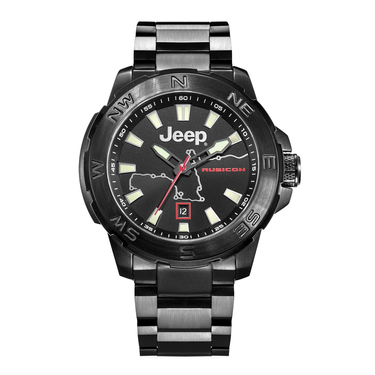 吉普(Jeep) 手表 吉普男表 卢比肯户外运动防水钢带男士自动机械表JPW63203