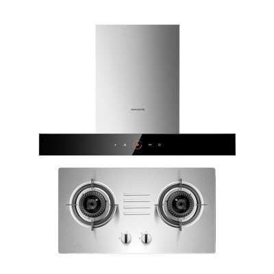 九阳(Joyoung)20m³大吸力抽油烟机燃气烟灶套餐T型机JT01+FG01(天然气)不锈钢