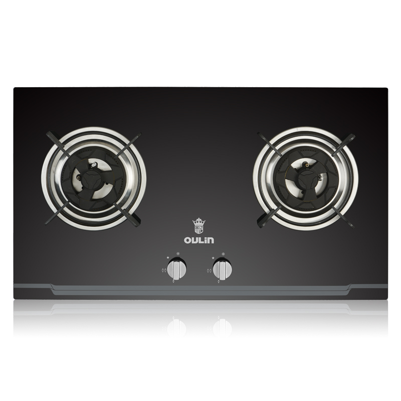 Oulin/欧琳燃气灶JZT-E302B嵌入式4.0KW大火力煤气灶灶具[天然气]