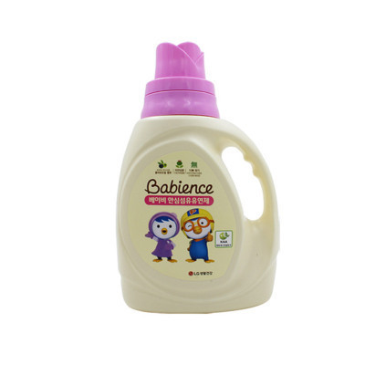 (377330)韩国原装进口正品LG贝比恩思婴幼儿衣物用品柔顺剂1500ml正装
