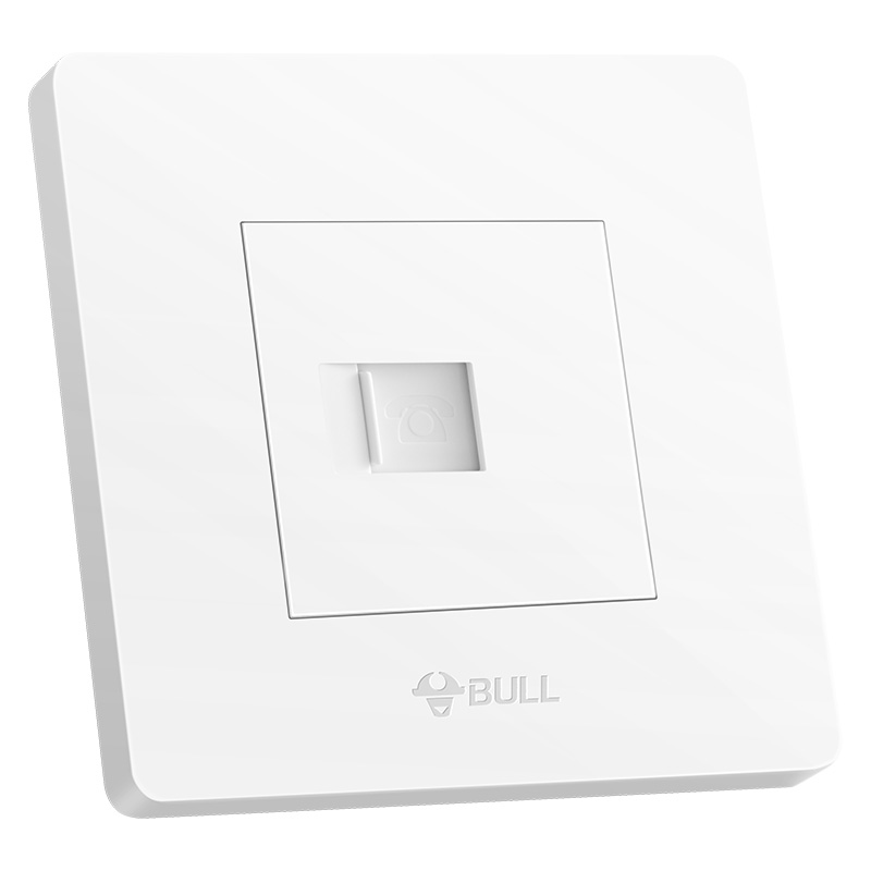 公牛(BULL) 开关插座 G07系列 一位电话插座 86型面板G07T101 白色