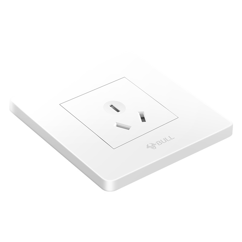公牛(BULL) 开关插座 G07系列 三孔墙壁插座 86型面板G07Z103 白色