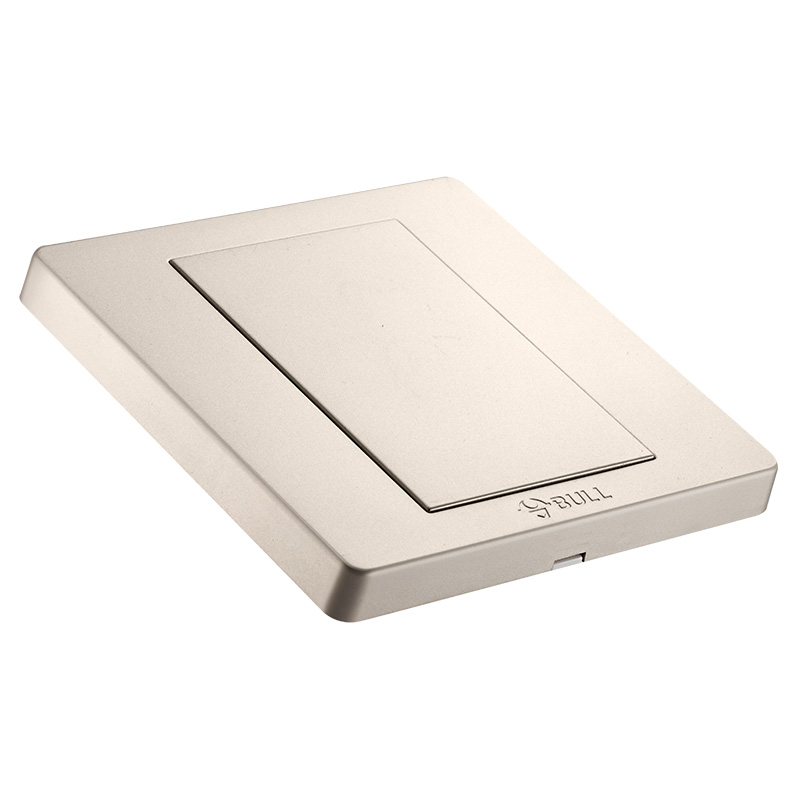 公牛(BULL) 开关插座 G07系列 防溅盒面板白板 86型面板G07B101(U6) 香槟金