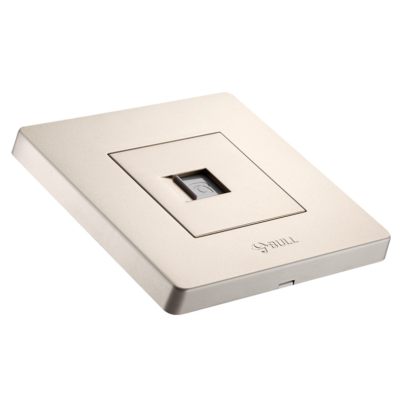 公牛(BULL) 开关插座 G07系列 一位电话插座 86型面板G07T101(U6) 香槟金